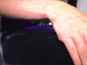 Beautiful water splatters on my wetlook leather leggings 12/16