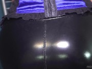 Beautiful water splatters on my wetlook leather leggings 13/16