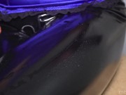 Beautiful water splatters on my wetlook leather leggings 4/16