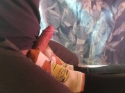 Giving sockjob and he cums on my socks 10/16