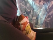 Giving sockjob and he cums on my socks 11/16