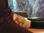 Giving sockjob and he cums on my socks 3/16