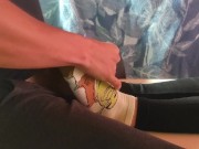 Giving sockjob and he cums on my socks 5/16