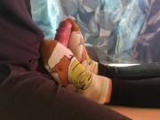 Giving sockjob and he cums on my socks 7/16