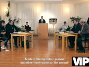 VIP4K. Court and Cock. Hot sex with Elle & Noah Eden 6/16