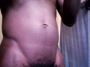 APPLY CREAM ON MY NAKED BODY, NAKED BLACK MAN 10/16