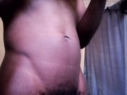 APPLY CREAM ON MY NAKED BODY, NAKED BLACK MAN 11/16