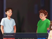 Summertime saga FHD #44 - Nurse sucks my cock in hospital - Jazziuu - Gameplay 7/16