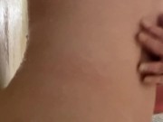 Mom’s dirty ass play in the shower