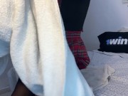 STEPMOTHER CAME INTO THE ROOM AND PUT HER PUSSY OUT!