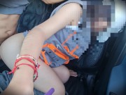 sexo en el auto en plena carretera con ingeniera italiana 11/16