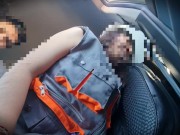 sexo en el auto en plena carretera con ingeniera italiana 13/16