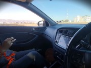 sexo en el auto en plena carretera con ingeniera italiana 2/16
