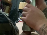 Vacuum cleaner masturbation and cum inside 7/16