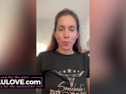 Big boobs babe shares cumshot on tits & fresh fucked pussy closeups after sex, makeup & hair transformation - Lelu Love 9/16