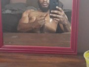 BBC cumming in mirror