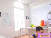 Hotblooded Sportball Vixen Angel Windell Gives Coaches Big Cock a Spin - S1:E9 8/16