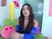 NYMPHO Spunky brunette Megan Mistakes wants to be stretched out and creampied 4/16
