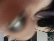 An aroused woman in a caress. 4/16