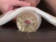 Guy Cums Multiple Times while Fucking Fleshlight with Moans, Dirty Talk and Intense Orgasms - fap2it 9/16