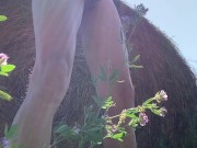 Farmer Jerks Off While Haying