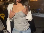FLASHING MY TITS IN PUBLIC. 10/16