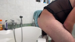 Sissy locked in chastity