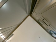 Sexy and Horny Petite Brunette Girl loves to Flash her Shaved Pussy and gets Bored and Ignored in the Kitchen 1/16