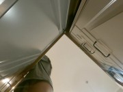 Sexy and Horny Petite Brunette Girl loves to Flash her Shaved Pussy and gets Bored and Ignored in the Kitchen 12/16