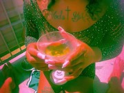 Drinking daddy’s juices in public OF@dirtymoufpiece 3/16