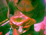 Drinking daddy’s juices in public OF@dirtymoufpiece 4/16