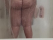 Got caught Washing my big ass in the shower by my neighbor 1/16
