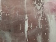 Got caught Washing my big ass in the shower by my neighbor 16/16