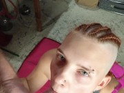 redhead does Hawk tuah, gets big cock in all holes. stretches ass with big strapon. 6/16