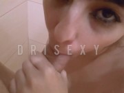 Boquete no banho e gozada nos peitos | Dri Sexy e Nicklaus 4/16