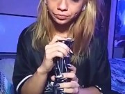 Blonde Taking Bong Rips 11/16