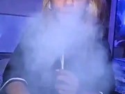 Blonde Taking Bong Rips 13/16