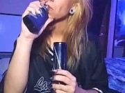 Blonde Taking Bong Rips 14/16