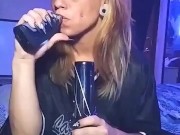 Blonde Taking Bong Rips 15/16
