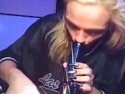 Blonde Taking Bong Rips 5/16