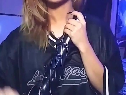 Blonde Taking Bong Rips