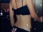 Smoking While Twerking & Shaking Ass With Butt Plug Tail 3/16