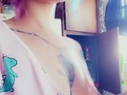 Titty Tease While I Put Dishes Away 14/16