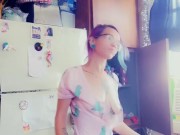 Titty Tease While I Put Dishes Away 8/16