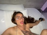 My friend ties me to the bed and fucks me hard!! 10/16