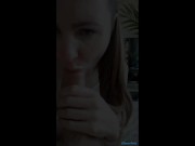 Selfie Blowjob Cum in Mouth Facial - Elena Ross (Trailer) 3/16