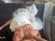 Intense Anal on Our Anniversary - We Got Cum All Over My Wedding Dress! Mav & Joey Lee 12/16