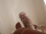 Playing in the bathroom 8/16