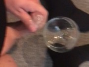 Sissy Lucy slut misses glass cuming 12/16