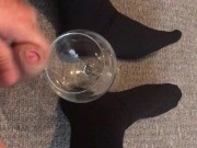 Sissy Lucy slut misses glass cuming 3/16